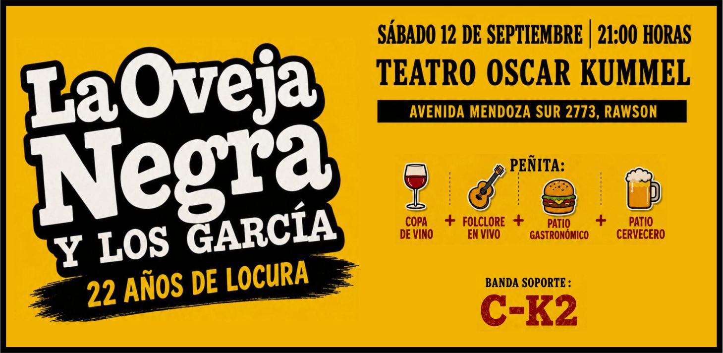 La Oveja Negra y los García, 22 años de locura. - Gira 40 Grados